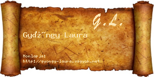Gyöngy Laura névjegykártya